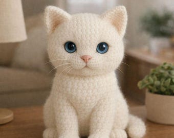 Crochet Cat PDF Pattern: Beginner-Friendly Amigurumi Kitten Tutorial (Instant Download)
