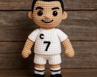 Amigurumi Soccer Player Crochet Pattern: CR7 Inspired Plush Toy (PDF)