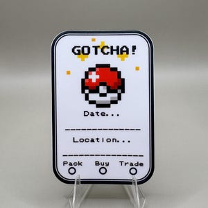 ¡Etiquetas Pokémon Gotcha! ¡Las primeras etiquetas de seguimiento de cartas coleccionables! ¡Conserva los recuerdos en el momento!