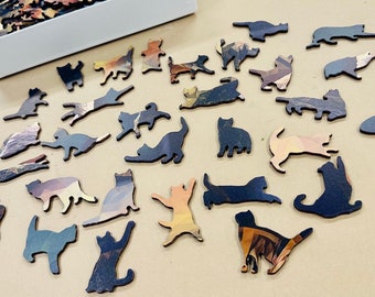 Jigsaw Custom Dog Shapes Wood Photo Puzzle