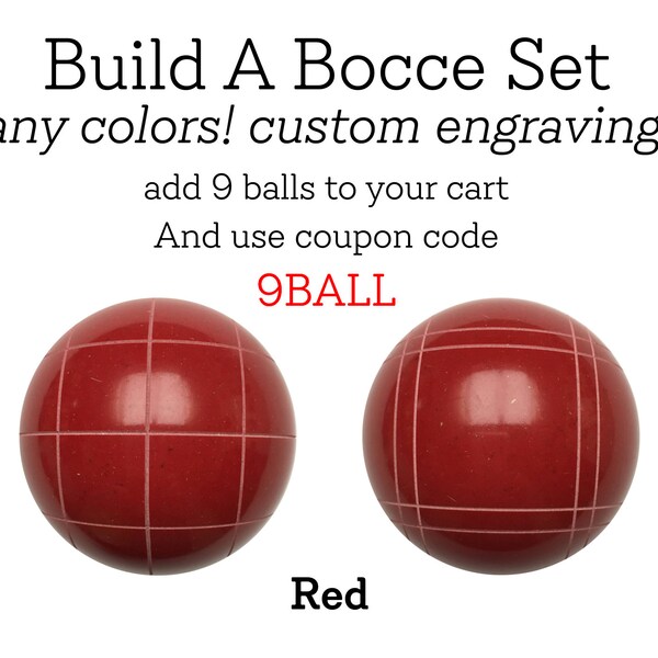 Custom Bocce Ball Set Etsy