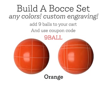 Custom Bocce - Orange Ball