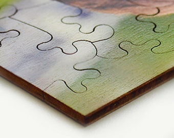 Custom Victorian Cut Wood Photo Puzzle