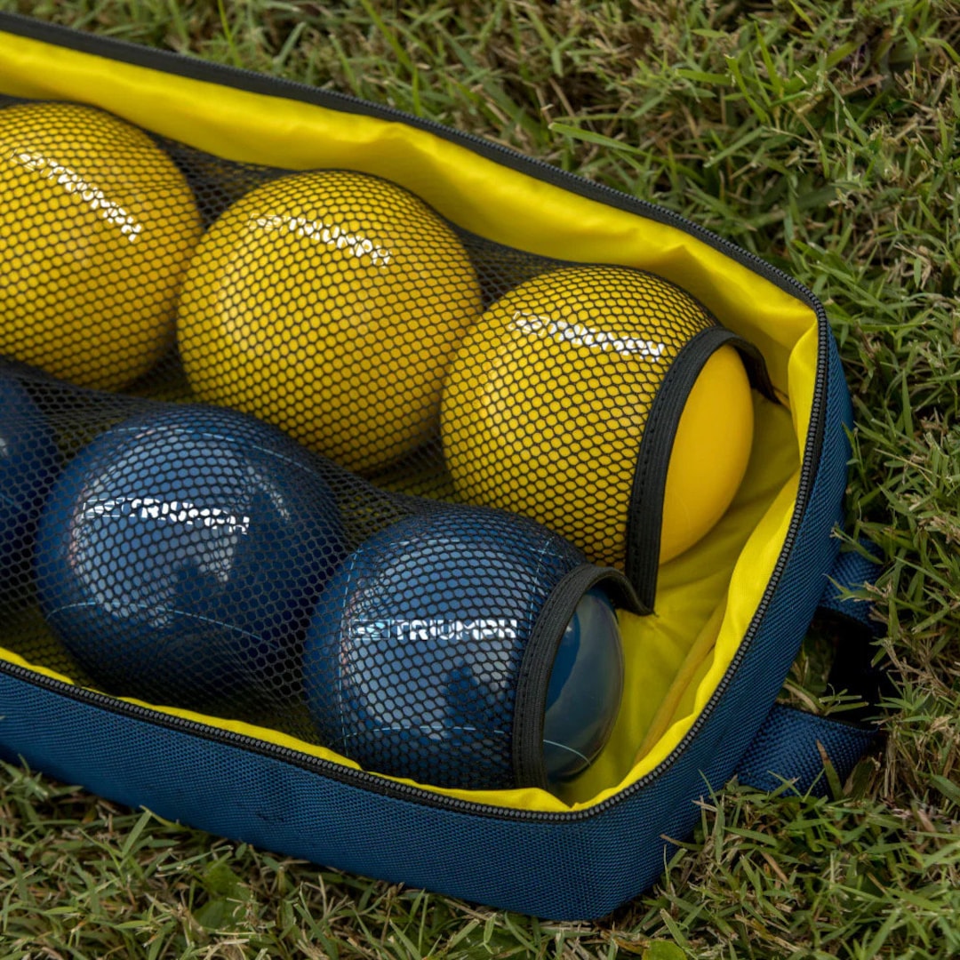Personalized Bocce Ball Set 100mm Triumph Competition Blur/yellow Etsy