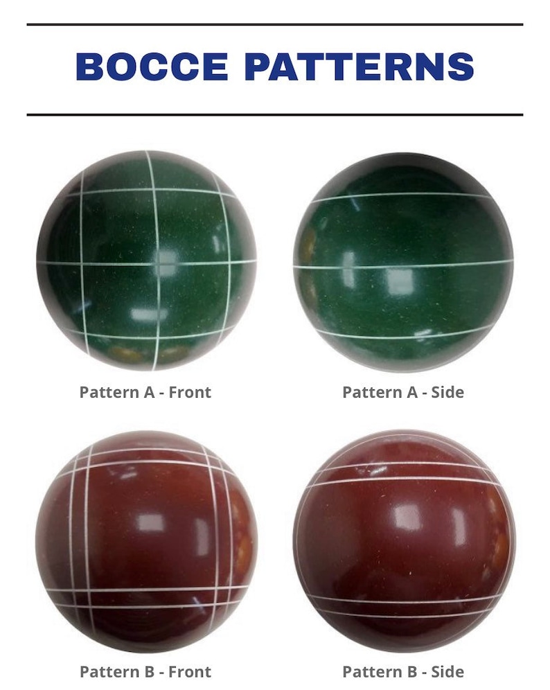 Personalized Bocce Ball Set 110mm EPCO Tournament Balls Etsy