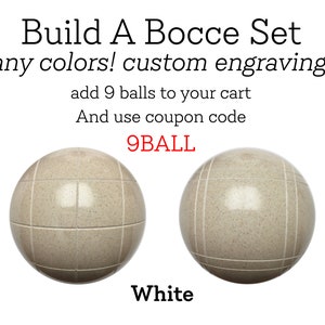 Custom Bocce - White Ball