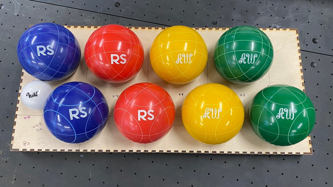 Personalized Bocce Ball Set 100mm Yardgames Premium Outdoor Etsy