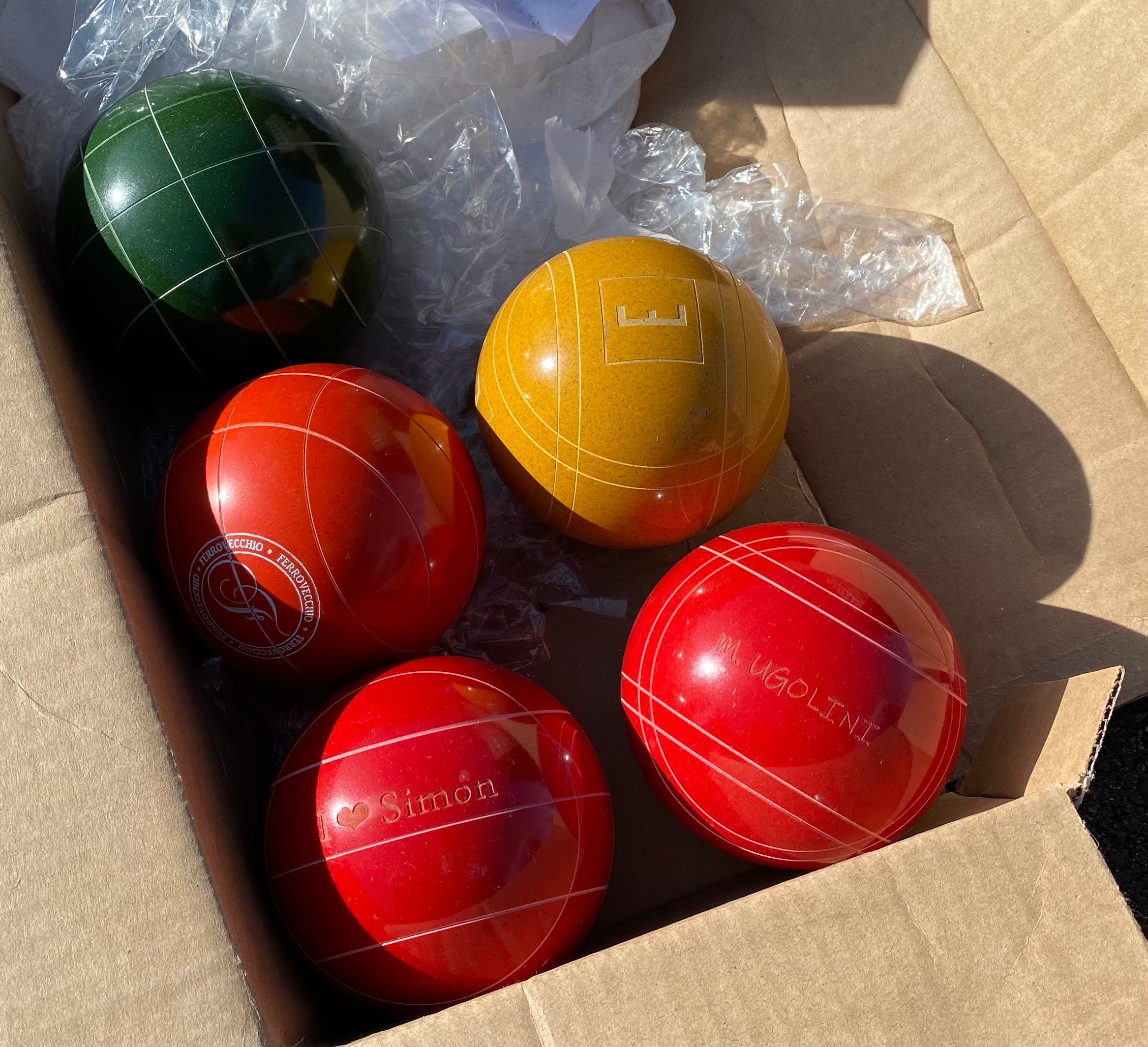 Laltro giorno cibo iscrizione what are bocce balls made of alcune