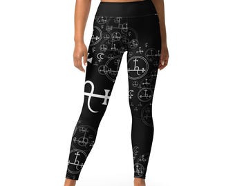 LILITH BLACK FLAME Yoga Leggings