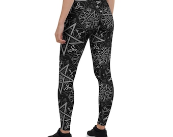 CHAOCRACY occult style yoga Leggings