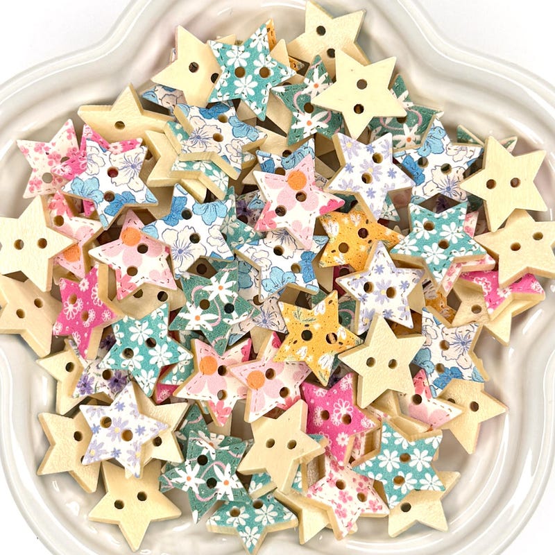Star Shaped Buttons - Etsy