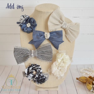 French Country Dog Bows and Flowers: Pet Collar Accessories