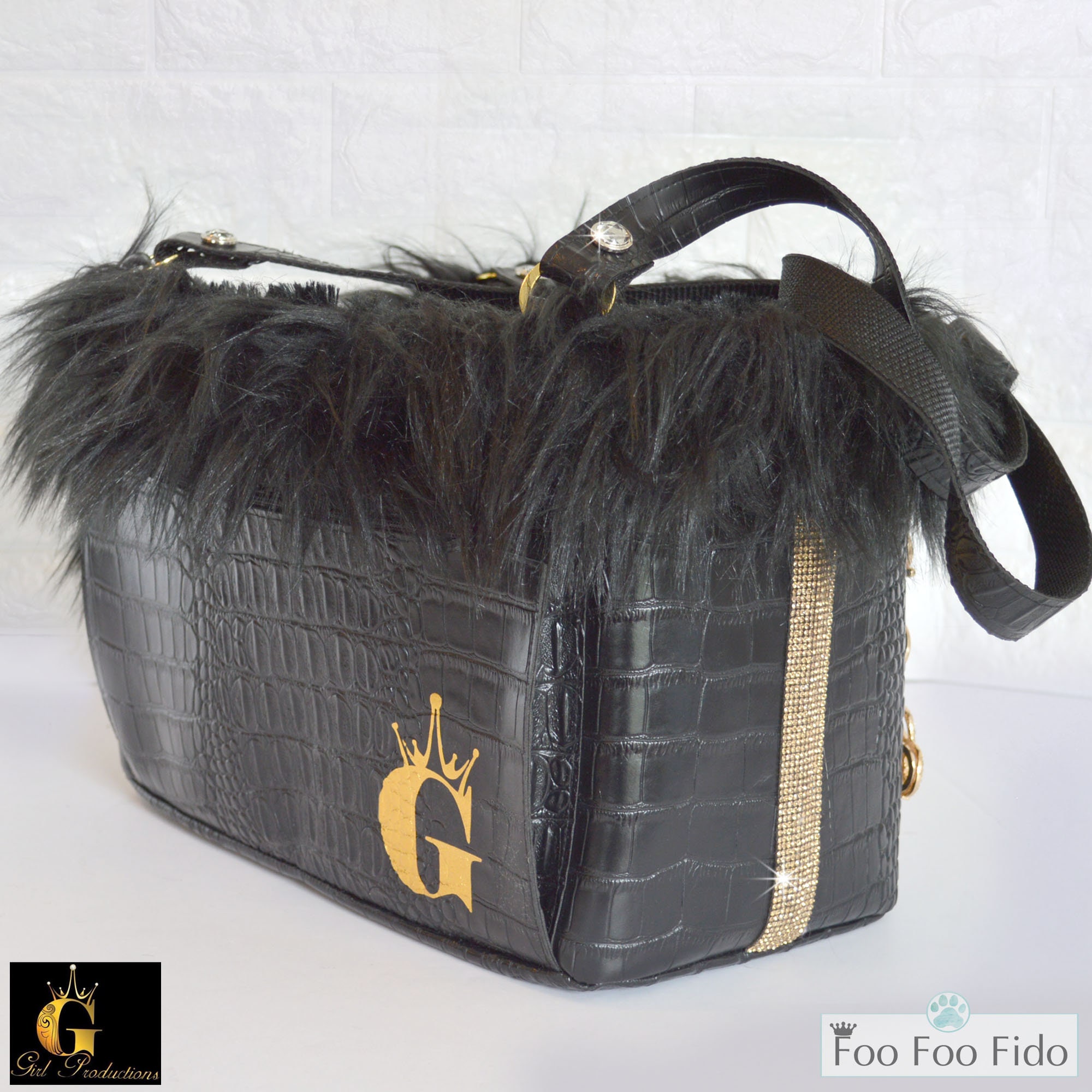 Vegan Leather Dog Carrier Purse Luxury Dog Bag Pet Travel Tote Etsy