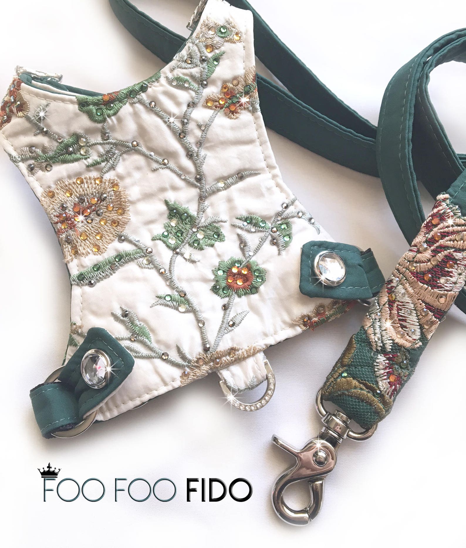 Fancy Dog Leash
 Fancy Dog Leash Fancy Fabric Leash Custom Matching Dog Lead Etsy