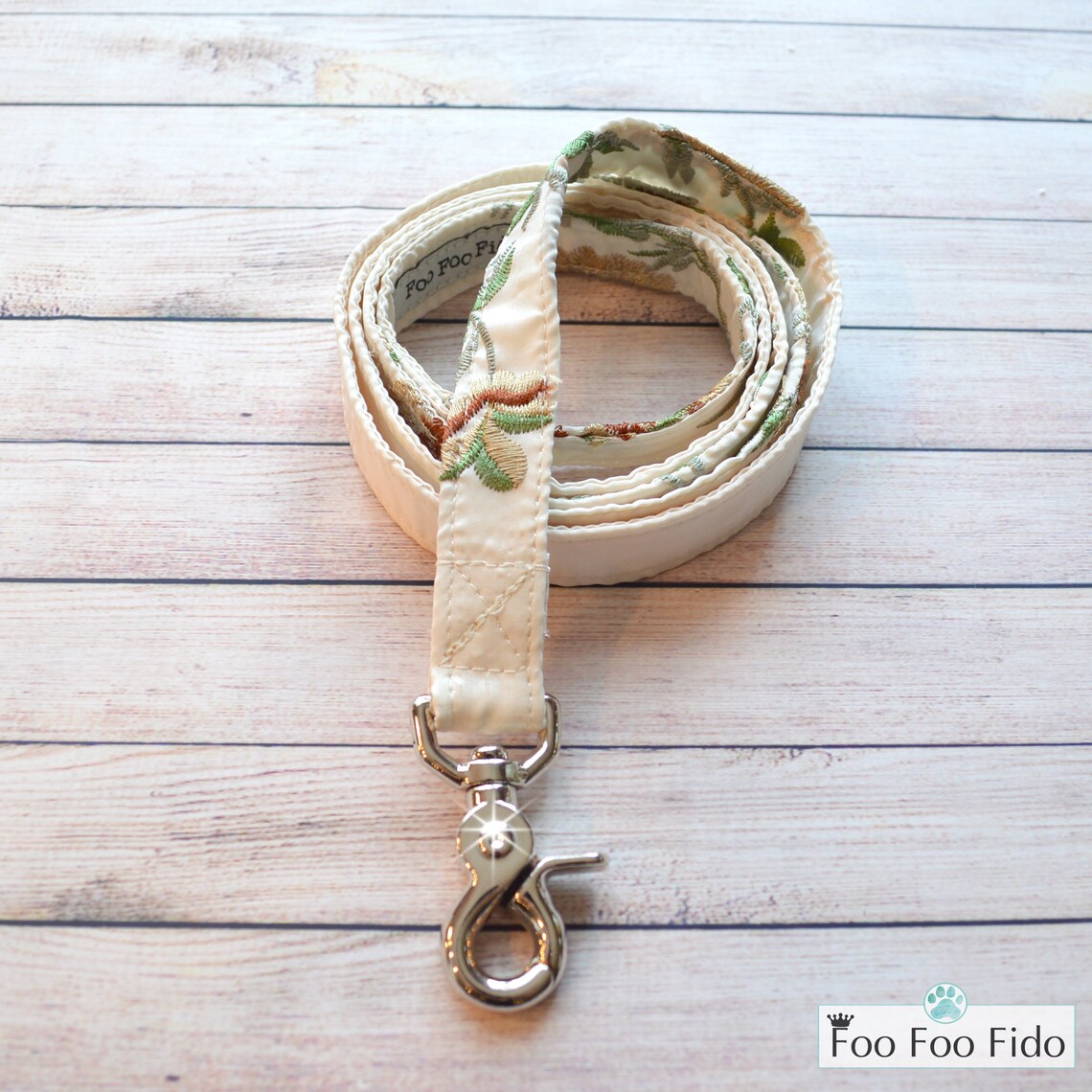 Fancy Dog Leash
 Fancy Dog Leash Fancy Fabric Leash Custom Matching Dog Lead Etsy