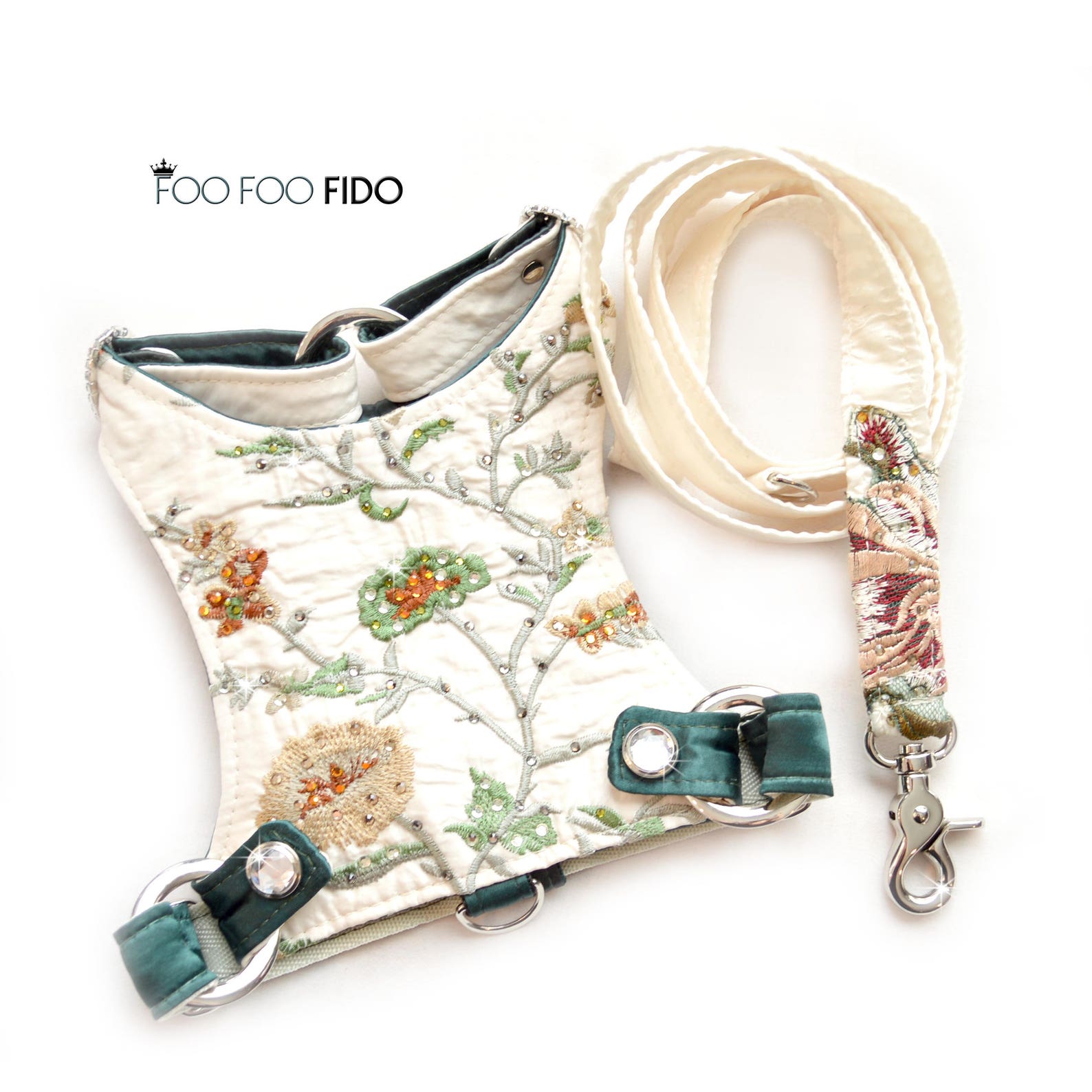 Fancy Dog Leash
 Fancy Dog Leash Fancy Fabric Leash Custom Matching Dog Lead Etsy
