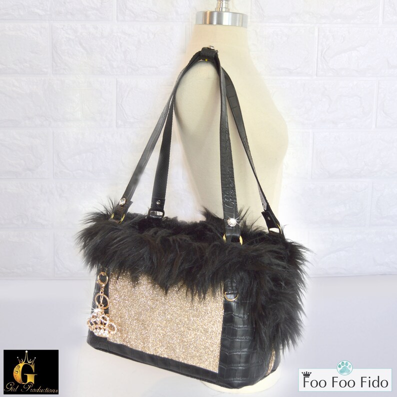 Vegan Leather Dog Carrier Purse Luxury Dog Bag Pet Travel Tote Etsy