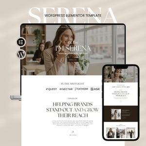 Serena WordPress Theme – Elementor Template for Coaches, Creatives & Entrepreneurs