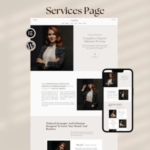 Tema de WordPress Liora / Plantilla web Elementor para coaches, bloggers y sitios web de negocios imagen 4