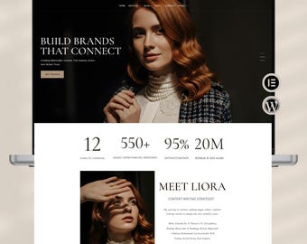 Tema de WordPress Liora / Plantilla web Elementor para coaches, bloggers y sitios web de negocios