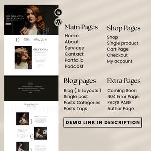 Tema de WordPress Liora / Plantilla web Elementor para coaches, bloggers y sitios web de negocios imagen 9