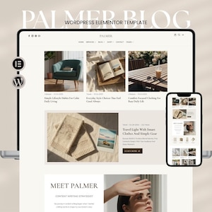 Palmer WordPress Blog Theme – Elementor Website Template for Travel, Lifestyle & Fashion Bloggers