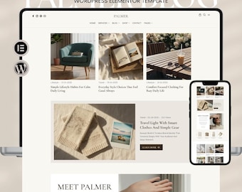 Palmer WordPress Blog Theme – Elementor Website Template for Travel, Lifestyle & Fashion Bloggers