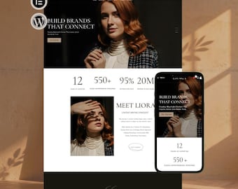 Liora WordPress Theme – Elementor Template for Coaching Website, Content Creators