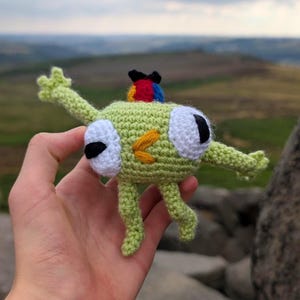 Bing Bong Crochet Pattern | PDF Amigurumi Pattern, inspired by PEAK game, crochet bing bong pattern similar to crochet frog plushie pattern