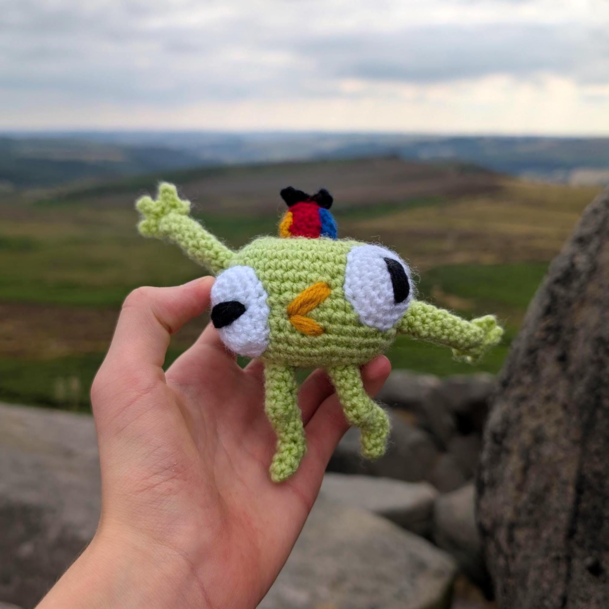 Bing Bong Crochet Pattern | PDF Amigurumi Pattern, inspired by PEAK game, crochet bing bong pattern similar to crochet frog plushie pattern