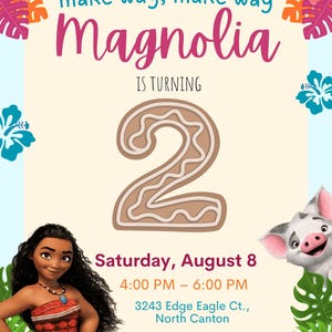 Editable Tropical Island Birthday Invitation-Luau Birthday Invite Template-- Instant Download Canva Invitation
