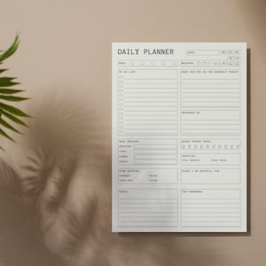 Daily Digital Planner Printable, Busy Moms Planner, Organizing Printable, Mom Life Planner, Time Management Tool, Scheduling Printable