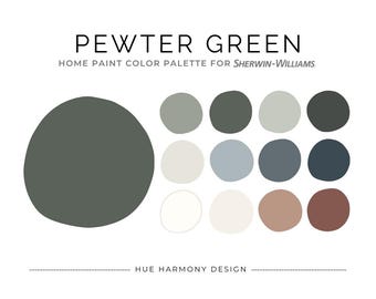 Pewter Green Sherwin Williams Whole House Paint Color Palette Sherwin Williams Paint Color Scheme Pewter Green coordinating colors 2025