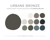 Urbane Bronze Sherwin Williams Whole House Paint Color Palette Greige paint color scheme earthy paint colors warm neutral paint colors 2026