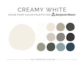 Creamy White Benjamin Moore Whole House Paint Color Palette Benjamin Moore Creamy white coordinating paint color scheme 2026 paint colors