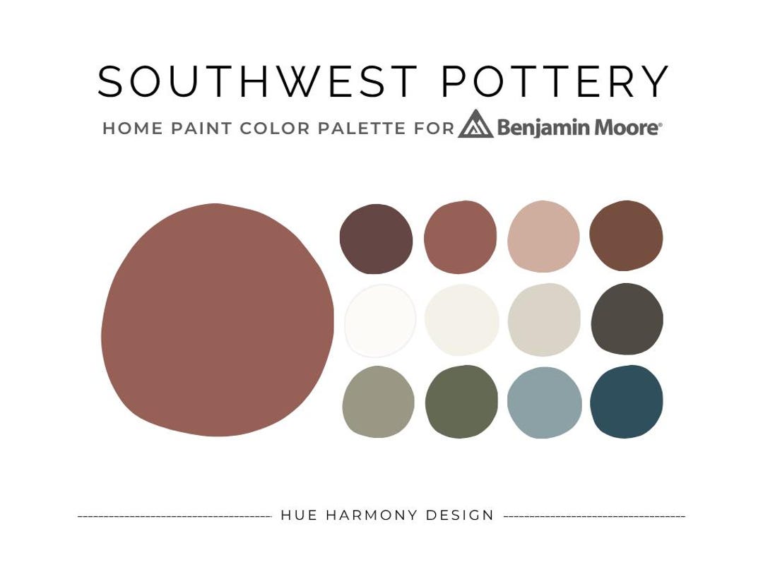 Southwest Pottery Benjamin Moore 2026 Color Trends Whole House Paint ...