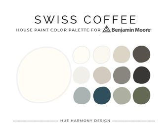 スイスコーヒー ベンジャミンムーア 全館塗装カラーパレット スイスコーヒー コーディネートペイントカラー 2026 ホーム ニュートラルペイントカラースキーム