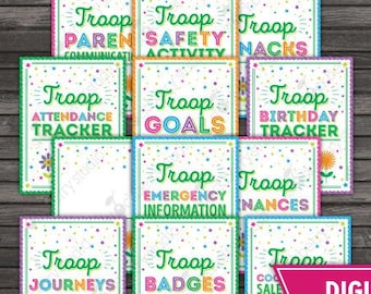 Girl Scout Take Action Troop Planner Badge Journey Editable - Etsy