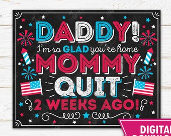 Welcome Home Daddy Military Homecoming Sign Printable Soldier Kids Military Welcome Home from Deployment Sign Homecoming Poster Personalized