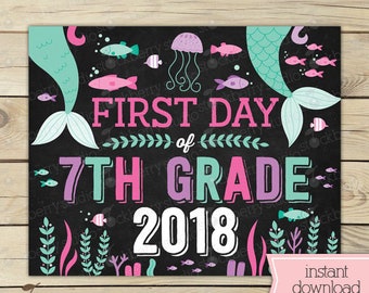 7th grade sign | Etsy