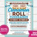 Cinnamon Roll Fundraiser Flyer Printable Sticky Bun School PTO PTA ...