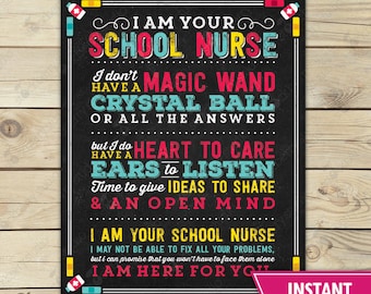 Where Is The School Nurse Door Sign Classroom Decor School Etsy