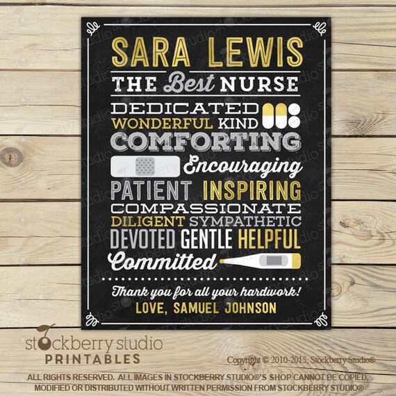 Nurse Gift - Nurse Appreciation Gift - Nurse Thank You Gift - Nurses Day Gift Printable - Nurse Retirement Gifts - Nurse Graduate Gift Il_570xn