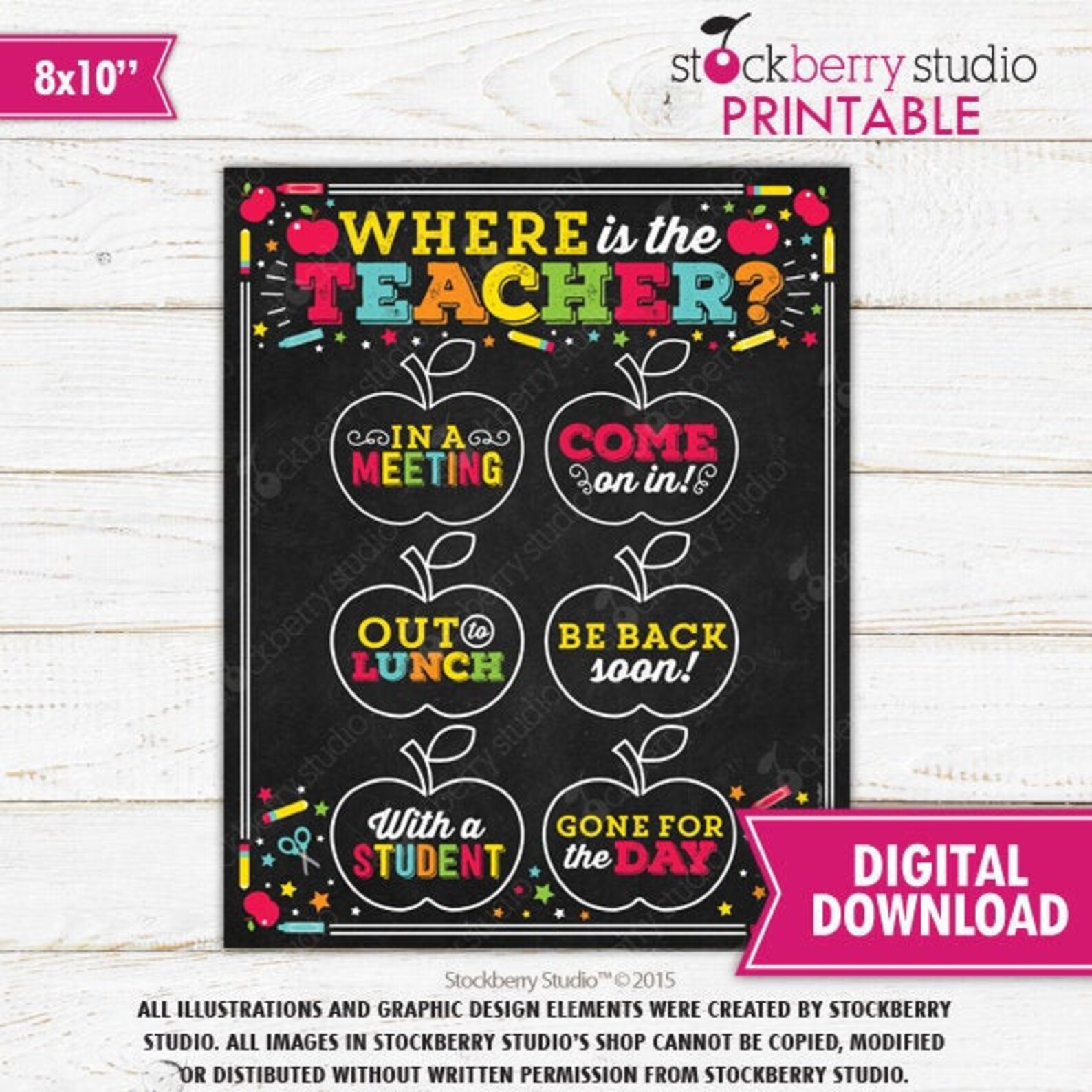 Where is the Teacher Door Sign Teacher Classroom Decor Teacher Etsy