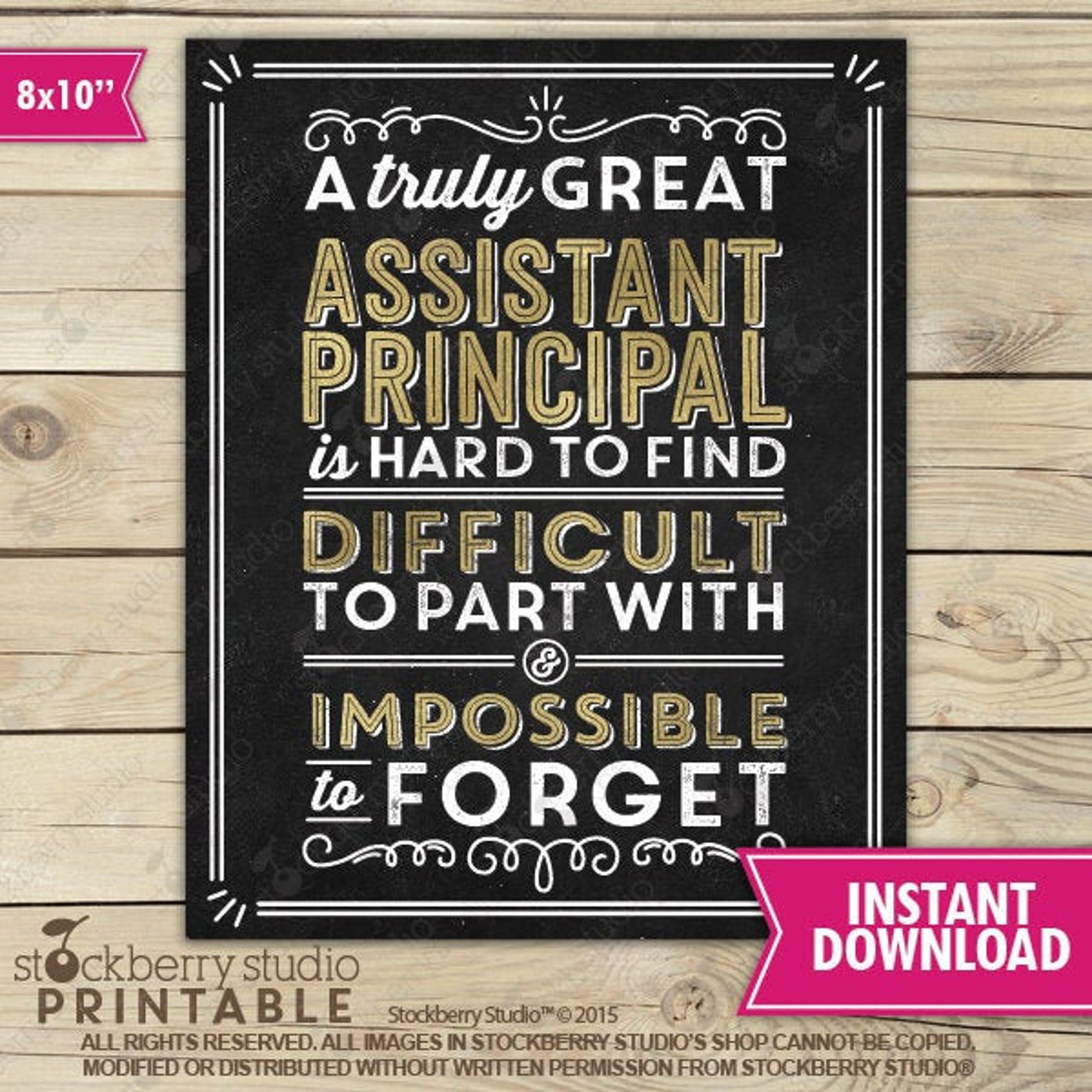 A Truly Great Assistant Principal is Hard to Find Wall Art Etsy