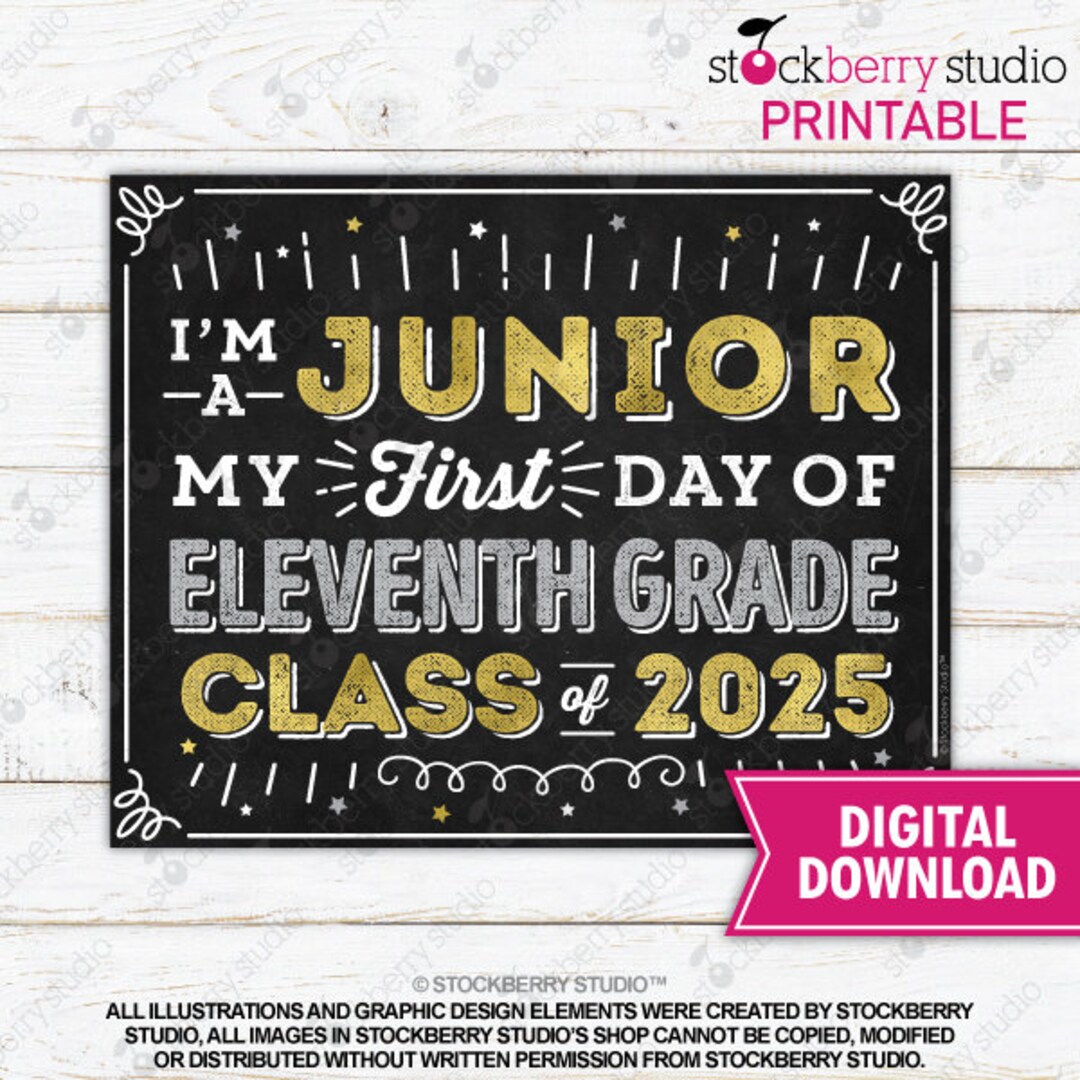 First Day of Junior Year Sign First - Il 1080xN.4524339341 7bbr 