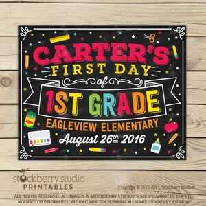Princess First Day of School Sign Printable Girl 1st Day of School Sign ...