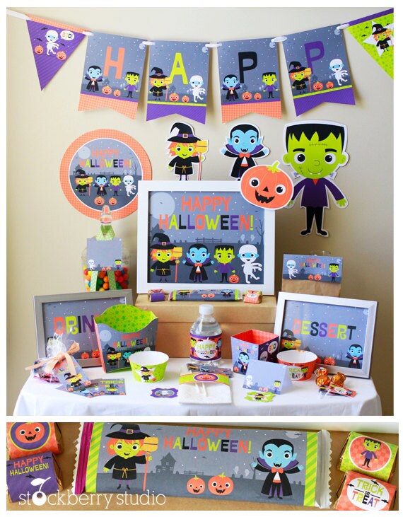 Halloween Party Decorations - Trunk or Treat Decorations - Halloween Birthday Decorations - Halloween Party Printables Il_570xn