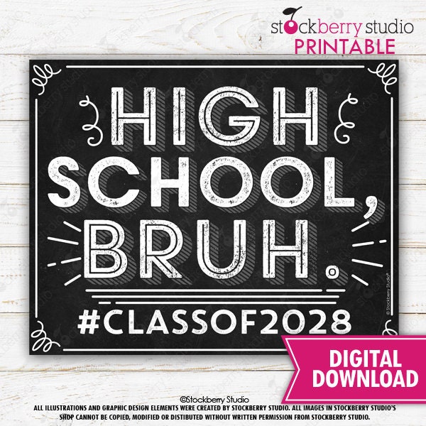 1st Day of High School Sign 2024 1st Day - Etsy New Zealand