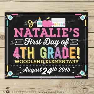 First Day of School Sign Girl First Day of School Chalkboard 1st Day of School Sign 1st Day of School Chalkboard Sign Back to School Sign